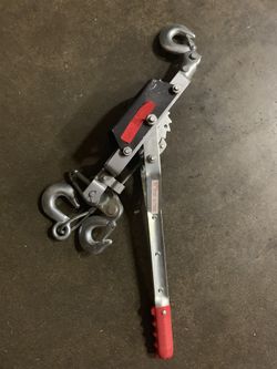 4 ton come along hand puller w 3 hooks new 12.00
