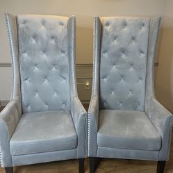 2 Wingback Accent Chairs