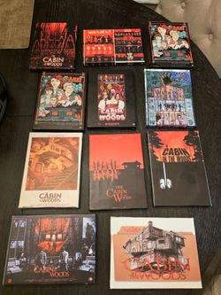 Set of 11 custom "Cabin in the Woods" 5 X 7 canvas'