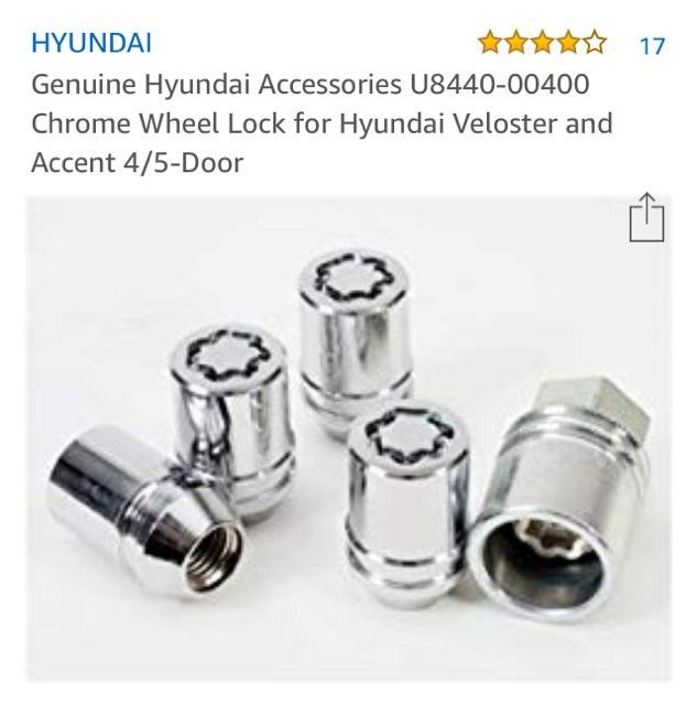 Hyundai wheel lock set