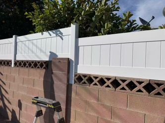 2’ x 8’ White PVC Fence Topper Panel | Premium Vinyl | In Stock