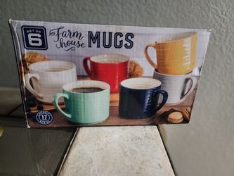 4 Farmhouse 17oz  Mugs