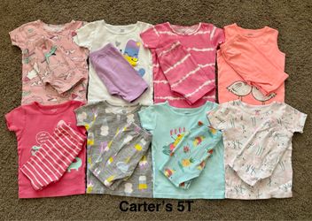 5T Girl Carter’s Summer Pajamas