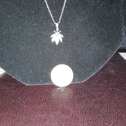 Silvery Weed Necklace 
