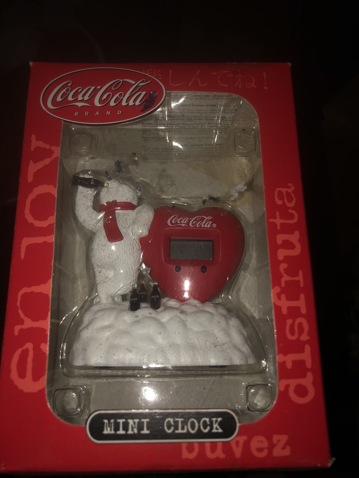 3 Mini Coca Cola Clocks
