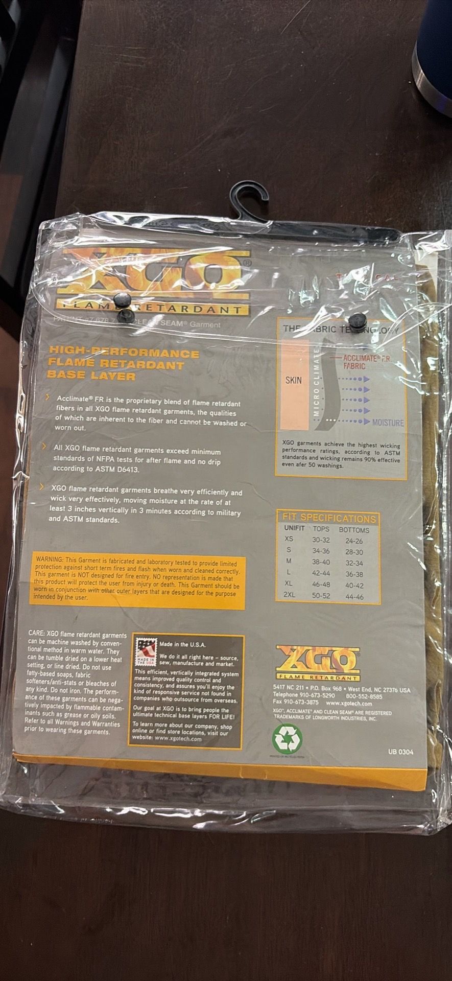 XGO flame retardant shirts new