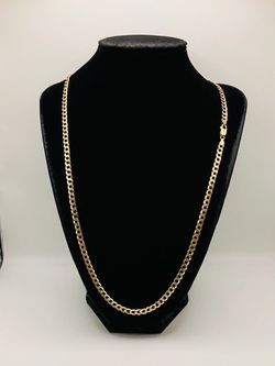 14k PAVED CURB LINK CHAIN