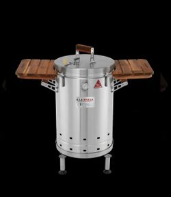 A La Brasa Outdoor Smoker Grill BBQ Barrel - Asador Barril