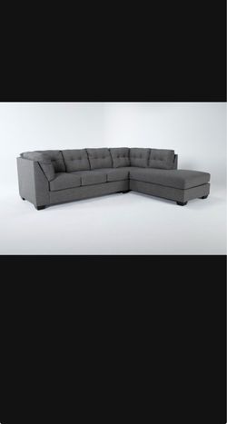 Living Spaces Arrowmask Charcoal 2 Piece Sectional with Right Arm Facing Corner Chaise