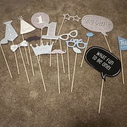 Mr. Onederful Photo Booth Props