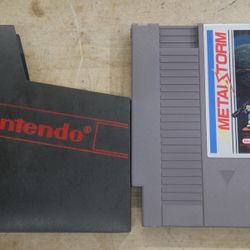Metalstorm - Nintendo NES - IREM AMERICA CORPORATION NES-4M-USA. VERY GOOD CONDITION. WITH BLACK NINTENDO SLEEVE