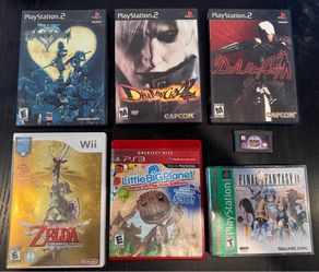 PS1,PS2,PS3,Wii & Gameboy Advance Games