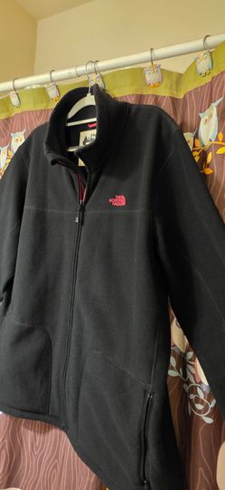 The North Face Men’s XXL Fleece Jacket Black Red Logo Explore Fund Special