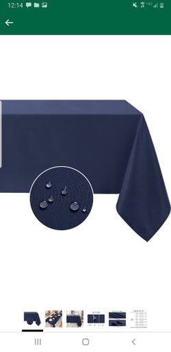 Softalker Rectangle Tablecloth Waterproof & Stain Resistant Square Table Cloth.
