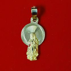10kt Gold Guadalupe/Virgin Marie Pendant 
