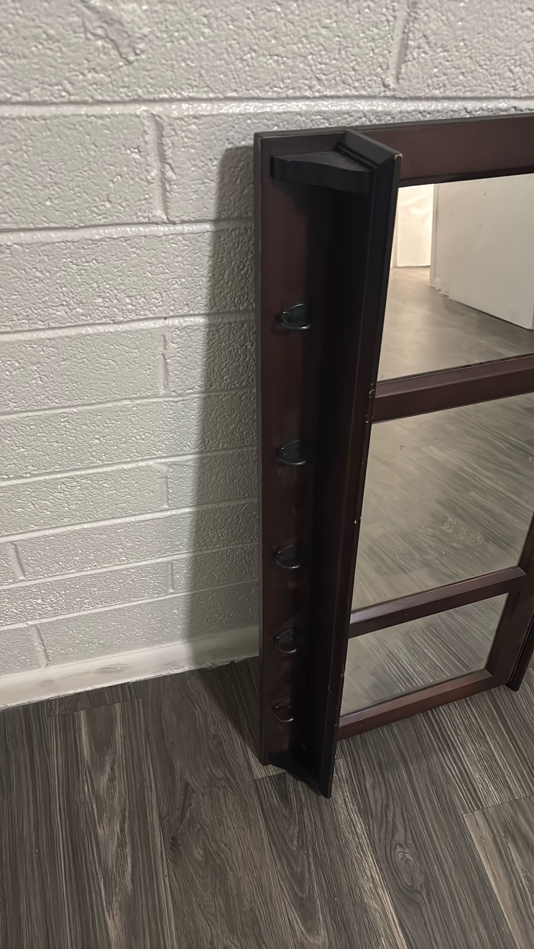 Mirror With Coat Rack
