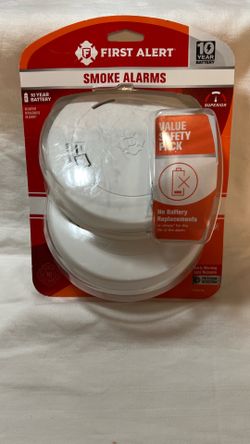 Smoke Alarm 10yr Battery New (qty-2)