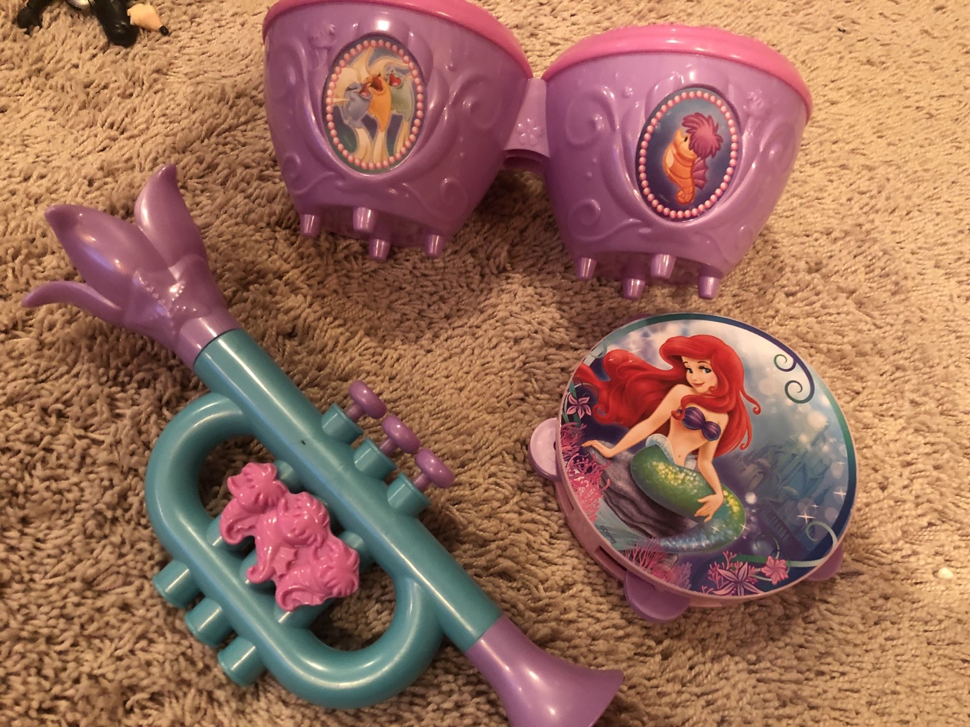 Girls Disney princess Little mermaid musical instruments