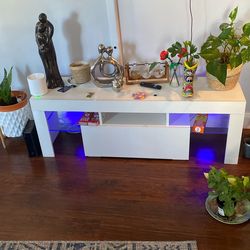 Tv Console (LED Backlit) Dining Table (collapsible)