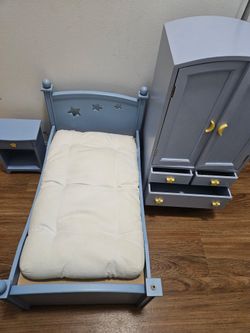 American Girl Doll Bed And Dresser Set