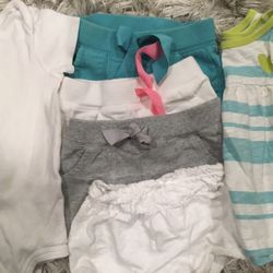 12M Girl Shorts Tank Onesie Bodysuit