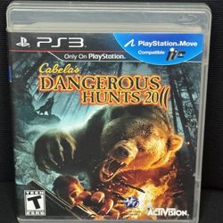 Cabelas Dangerous Hunts 2011 -  CIB - PlayStation Move / PS3