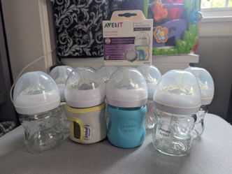8 Glass Baby Bottles