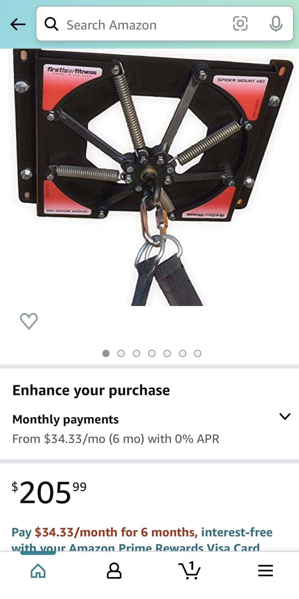 Quiet Heavy Bag Hanger Spider Fitness