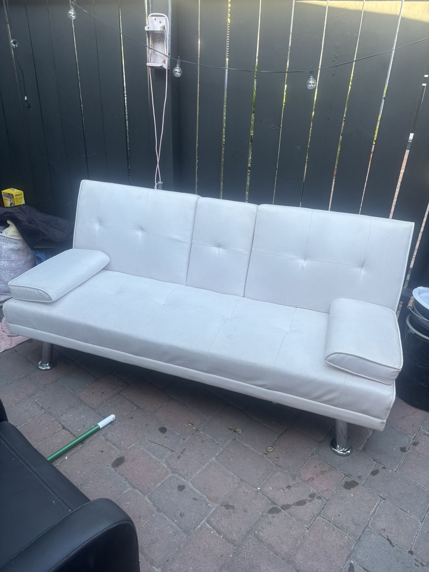 White Leather Couch