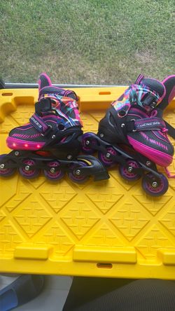 Genesis adjustable inline skates for kids, with light-up wheels