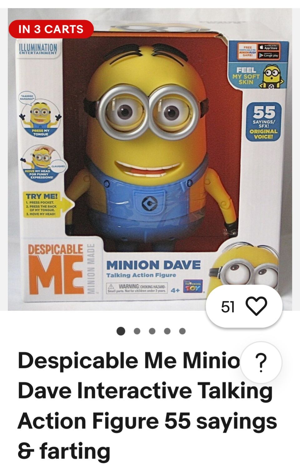 Minion Talking Dave