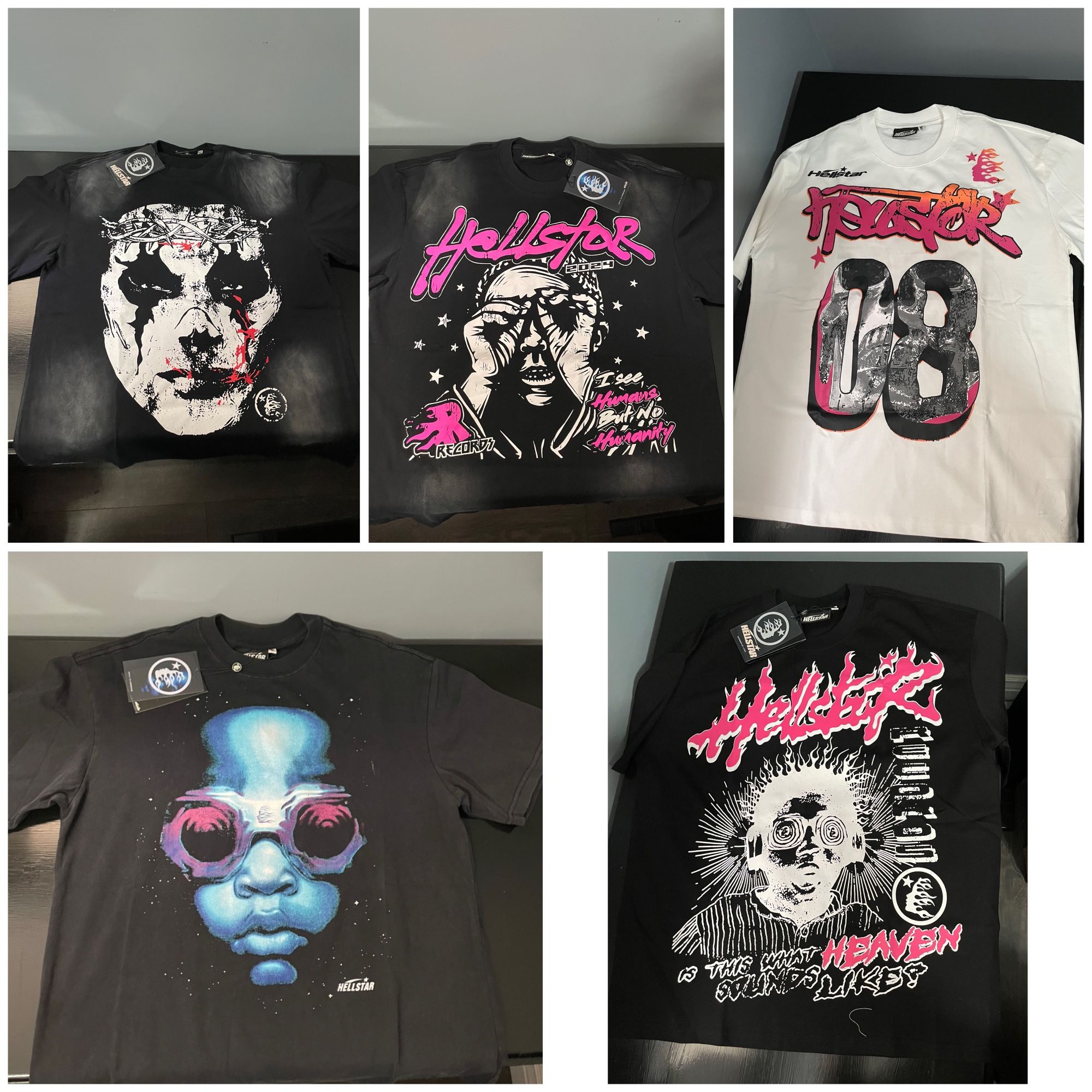 Hellstar Shirts Brand New With Tag And Bags