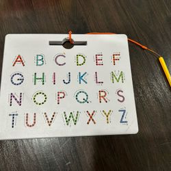 Magnetic Alphabet Tracing Board, ABC Magnetic Letter Board, Magnets Tablet Drawing Board Preschool Learning Toys for Kids