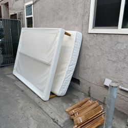 Queen Size Mattress and Bed Frame