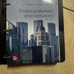 Financial Markets And Institutions