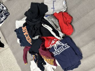 A Bin Of Vintage Sports Clothes (pickup Only