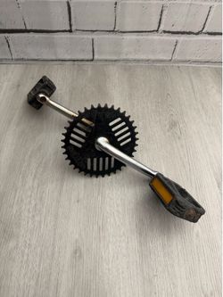 Old School GT BMX JR Performer Cheese Grater Sprocket With Cranks And Pedals As Is  (16 Inch)