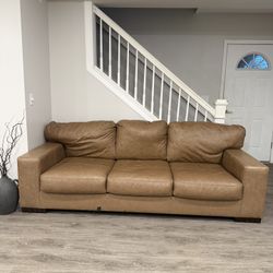 Leather Couches And Ottoman