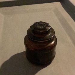 Brown Glass Container