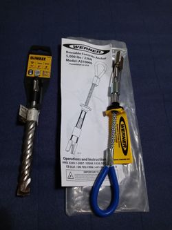 Werner Anchor & DeWalt 3/4" Bit For It's Installation