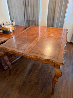 Dining room table and chairs