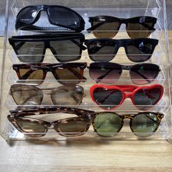 Multiple Sun Glasses, Sunglasses, Ray Bans, Carrera, Oakley, Nike, Maui Jim, Gucci And Much More 