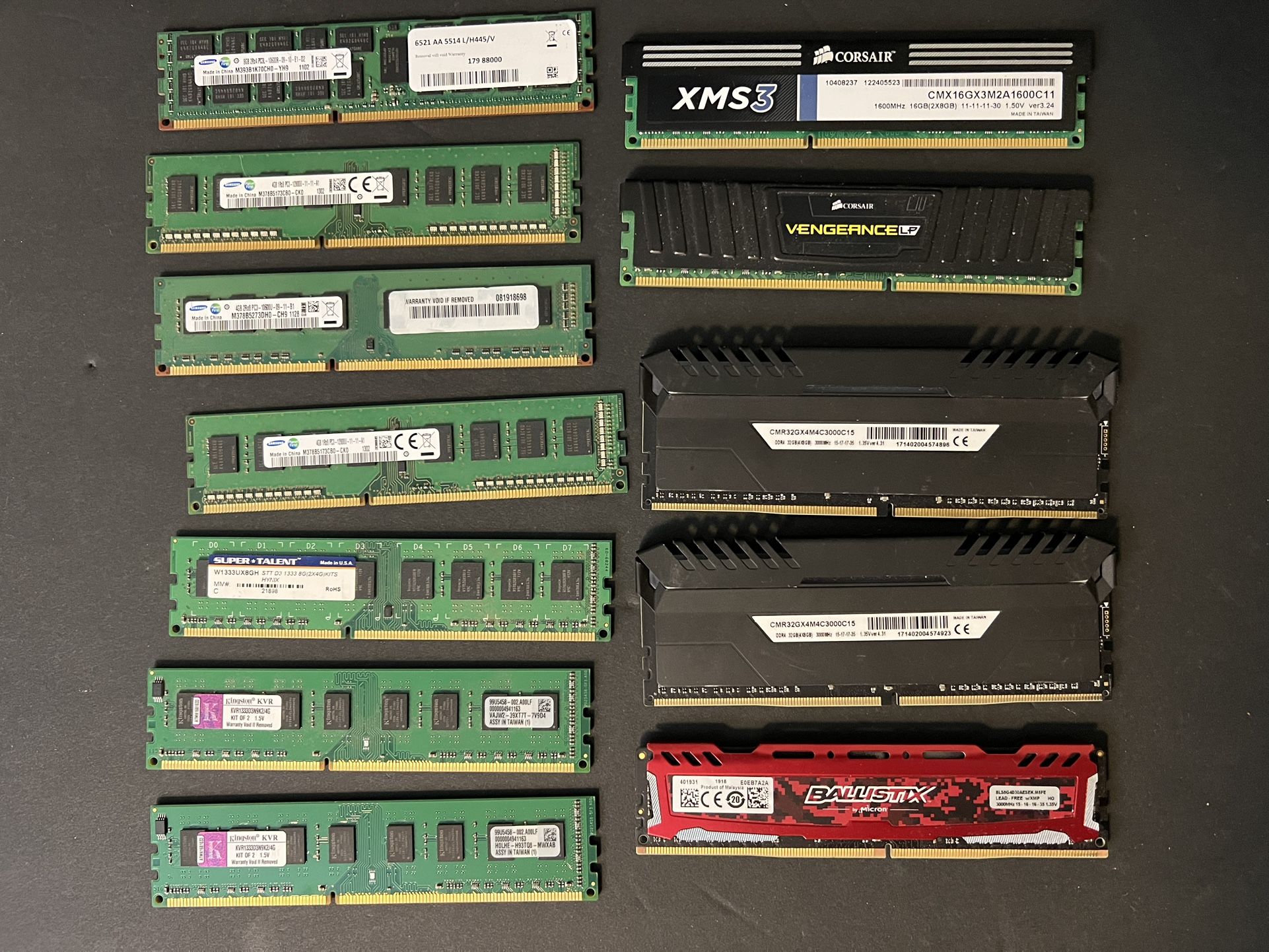 Non-working DDR4 Ram And Untested DDR3