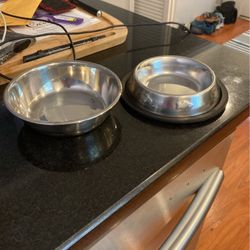 Cat Food And Water Bowls 