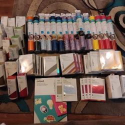 Cricut Vinyl Rolls,Insert Cards & Foil Transfers Sheets