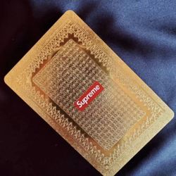 supreme gold playing cards