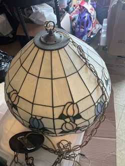 Vintage Tiffany Style Hanging Lamp $70 OBO