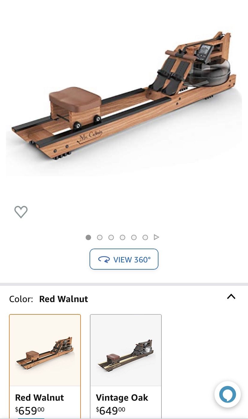 Mr Captain Water Rowing Machine for Home Use,Water Resistance Wood