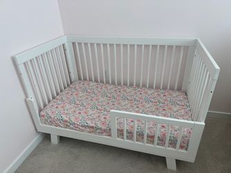 Babyletto white crib toddler bed