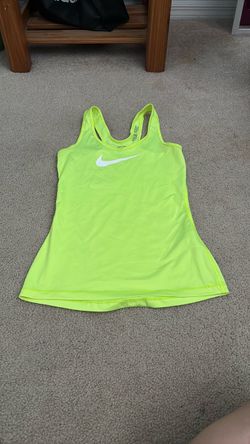 Nike Pro Neon Yellow Racerback Tank Top